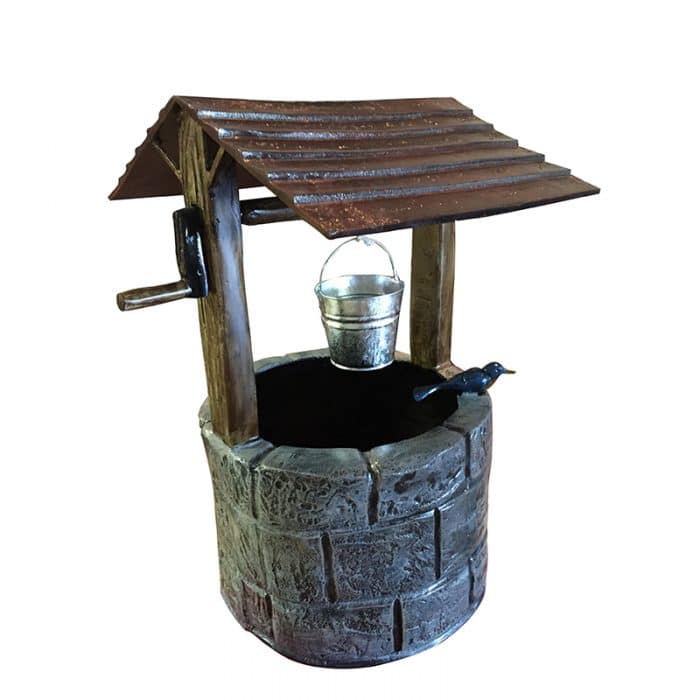 Wishing well 18" Wide Aluminum Garden Décor Aluminum Sculptures